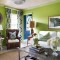 混搭风格绿色客厅设计案例