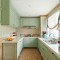 绿色田园风格清新厨房橱柜装饰设计图片