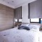 原木色现代风格卧室窗帘设计装潢
