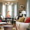 米色美式风格客厅窗帘装饰案例