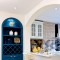 地中海风格蓝色厨房吧台图片欣赏