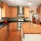 橙色大气中式厨房橱柜效果图设计