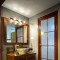中式风格黄色复古浴室柜设计图