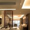 褐色中式风格厨房客厅隔断装饰设计图片