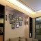 现代大气时尚风格客厅照片墙装潢设计