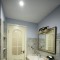 蓝色美式风格卫生间浴室柜设计图片