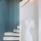 艺术时尚现代白色楼梯装潢设计
