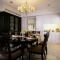 大气华丽新古典风格黑色餐厅设计案例
