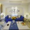 蓝色浪漫自然地中海风格客厅装修图