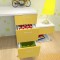 黄色田园儿童房橱柜设计案例