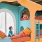 橙色东南亚风格儿童房装修设计
