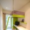 绿色宜家风格儿童房高低床效果图