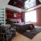 混搭风格2016红色卧室装饰设计图片