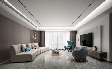 142㎡现代三居室，高级又有质感的简约空间