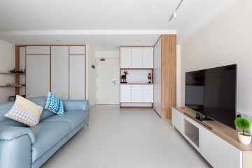 112㎡简约舒适的空间设计分享，感受明亮雅致的三居室布局